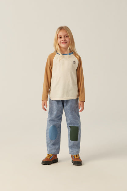 The Campamento Color Block Ecru T-shirt - Ecru