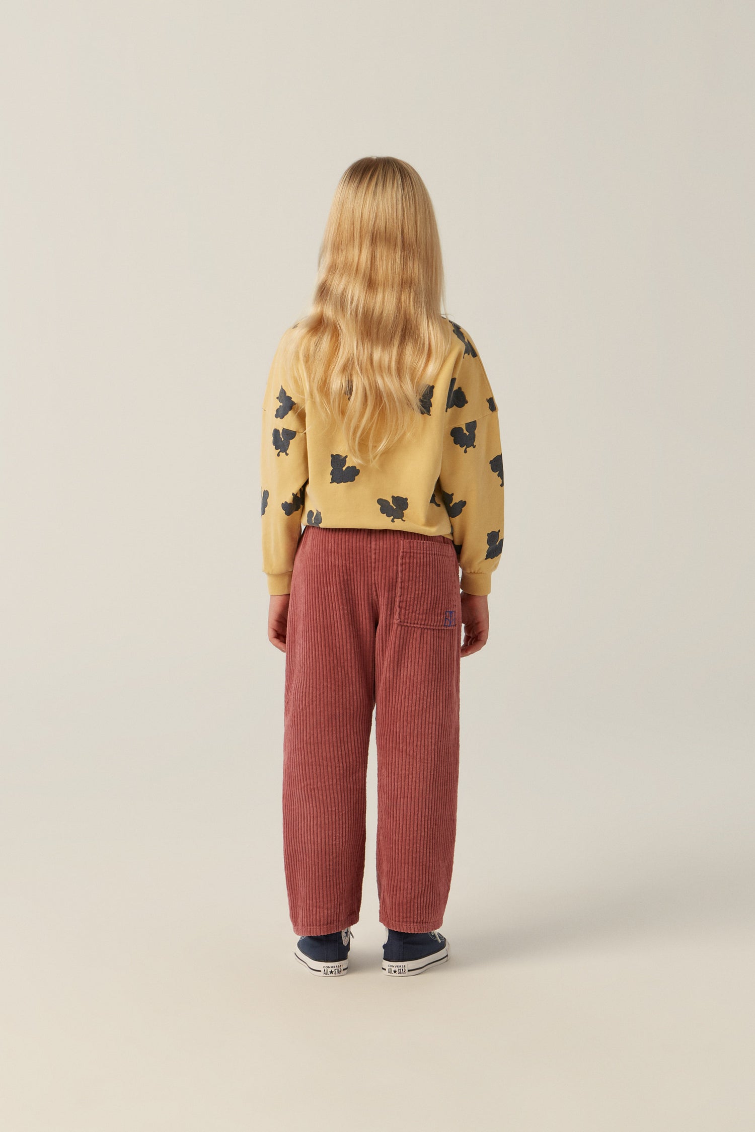 The Campamento Blue Squirrels Sweatshirt - Yellow