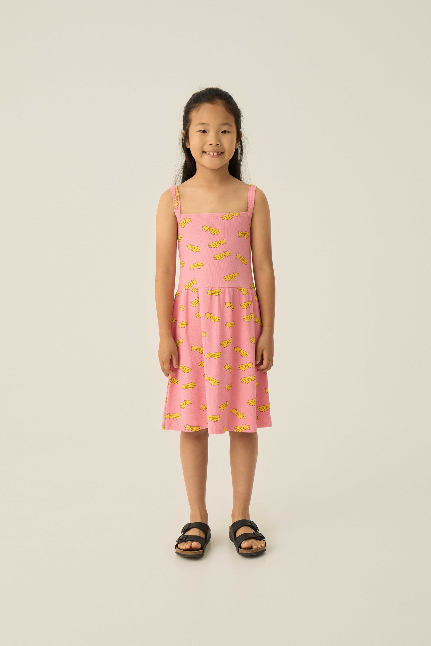 The Campamento Falling Stars Allover Dress - Pink