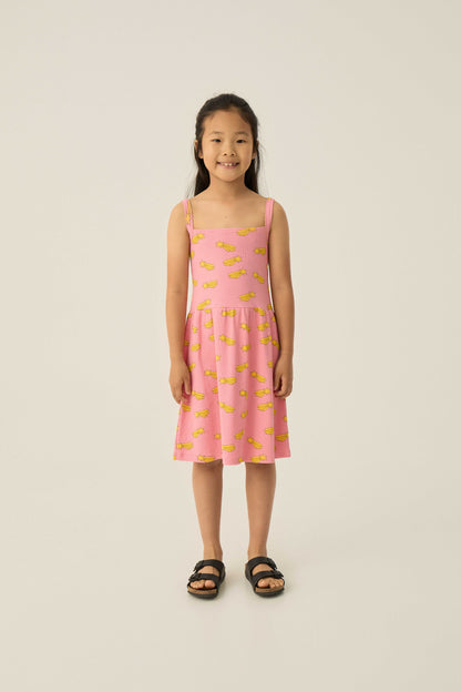 The Campamento Falling Stars Allover Dress - Pink