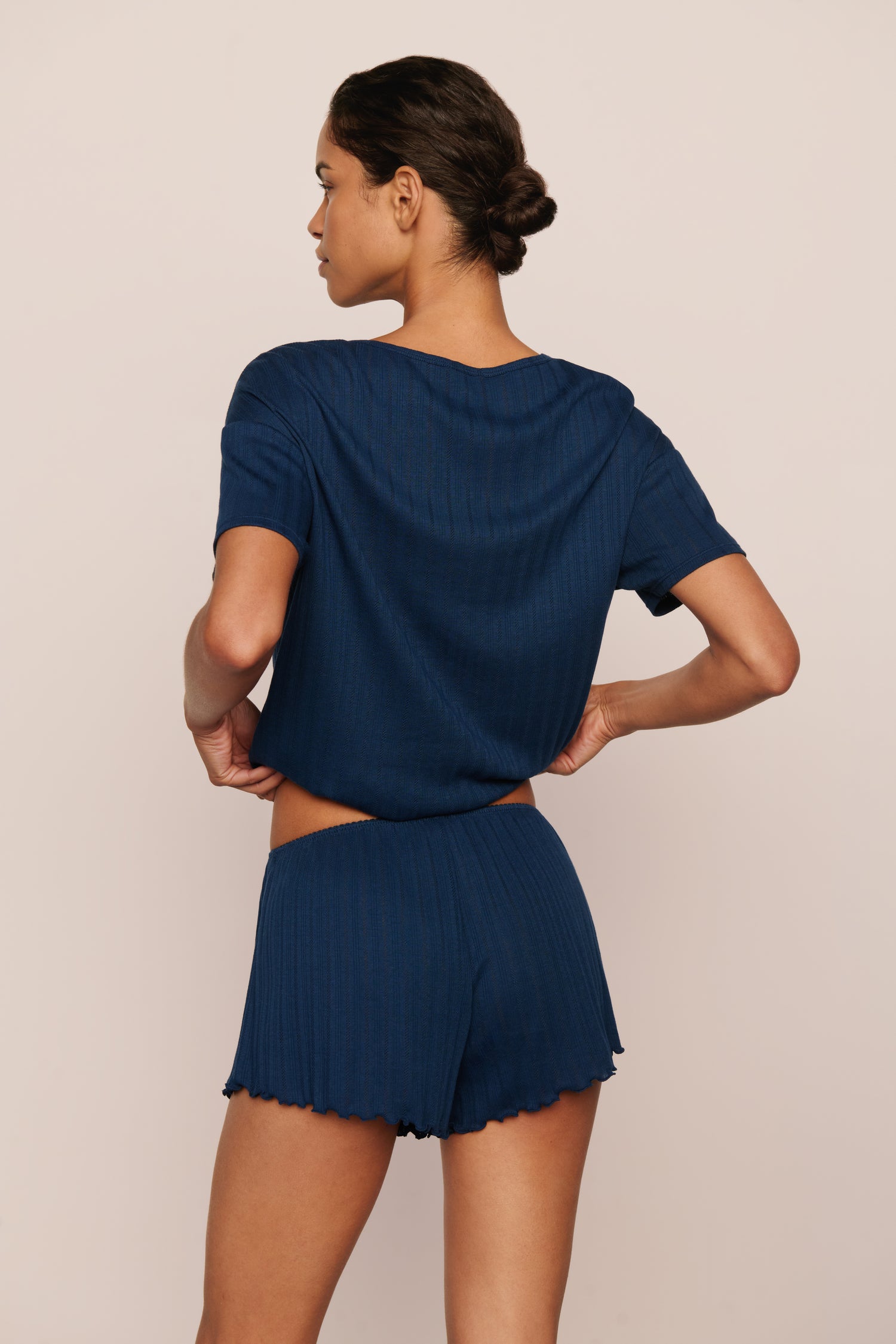 Eberjey Pointelle Short - Navy