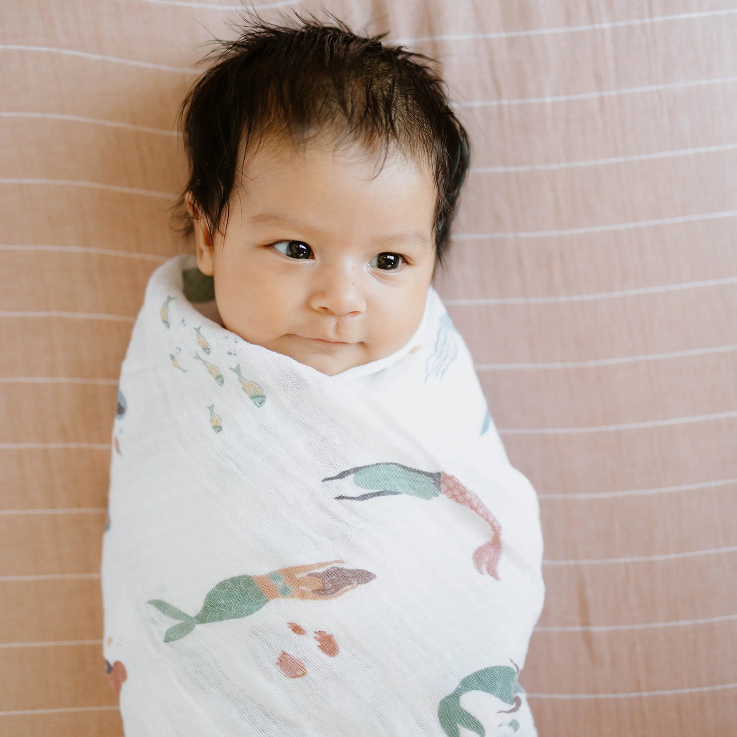 Little Unicorn Cotton Muslin Swaddle Blanket 3 Pack - Mermaids