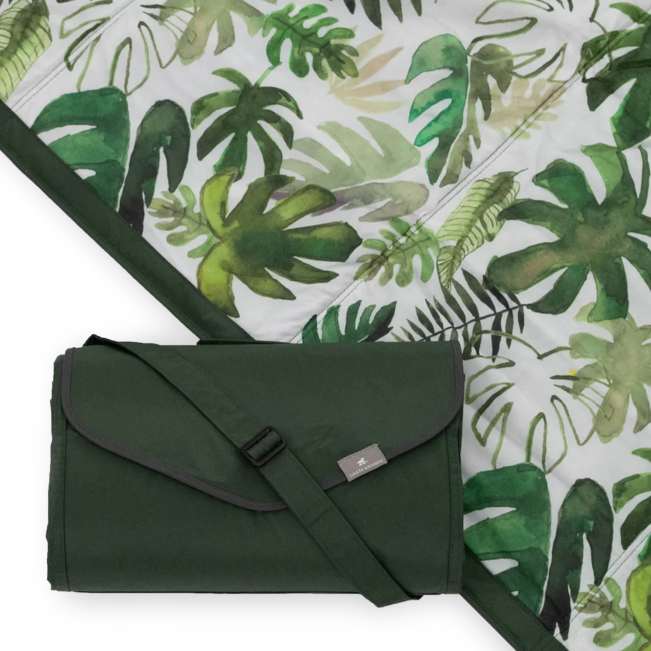 Little Unicorn Outdoor Blanket - Tropical Leaf
