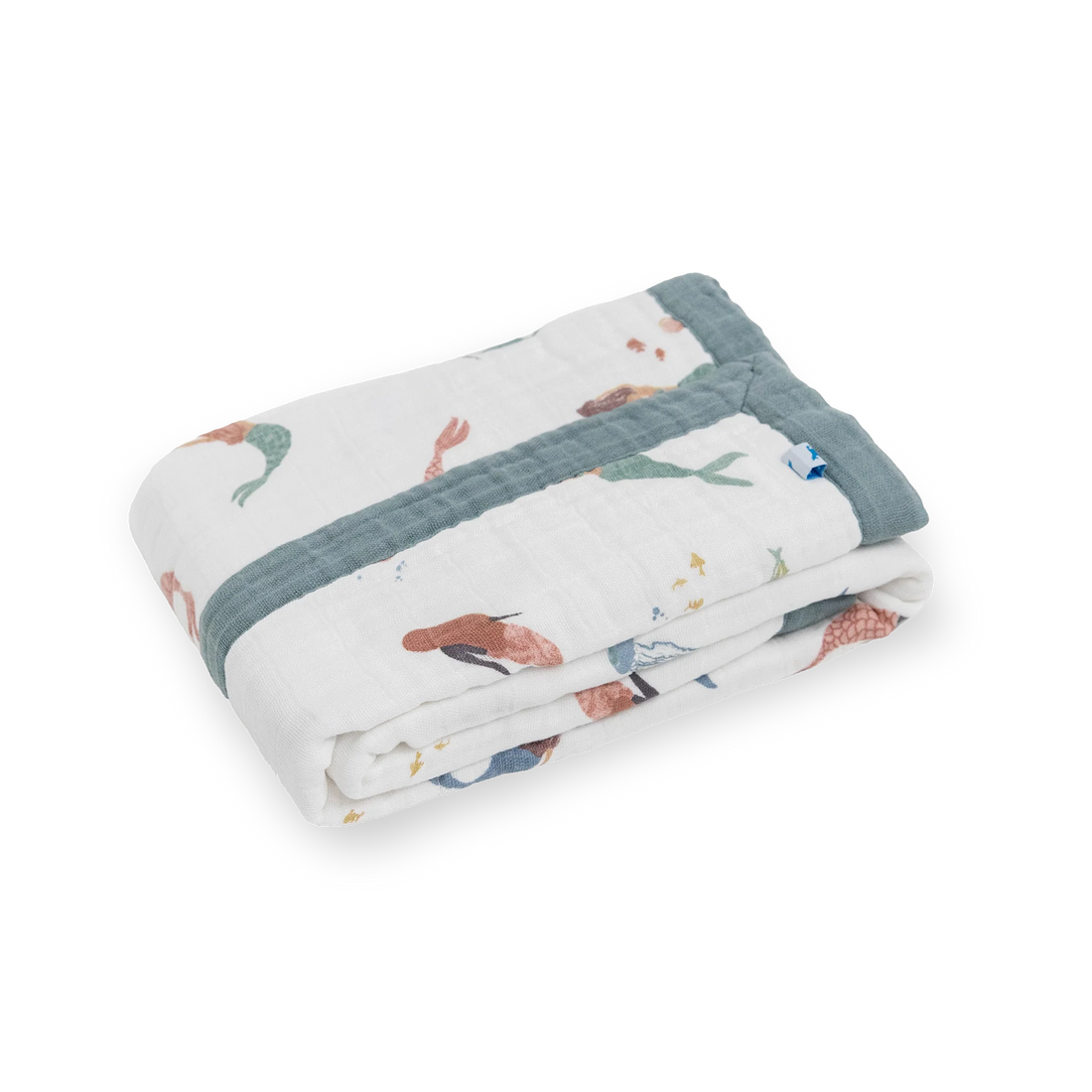 Little Unicorn Cotton Muslin Baby Quilt - Mermaids
