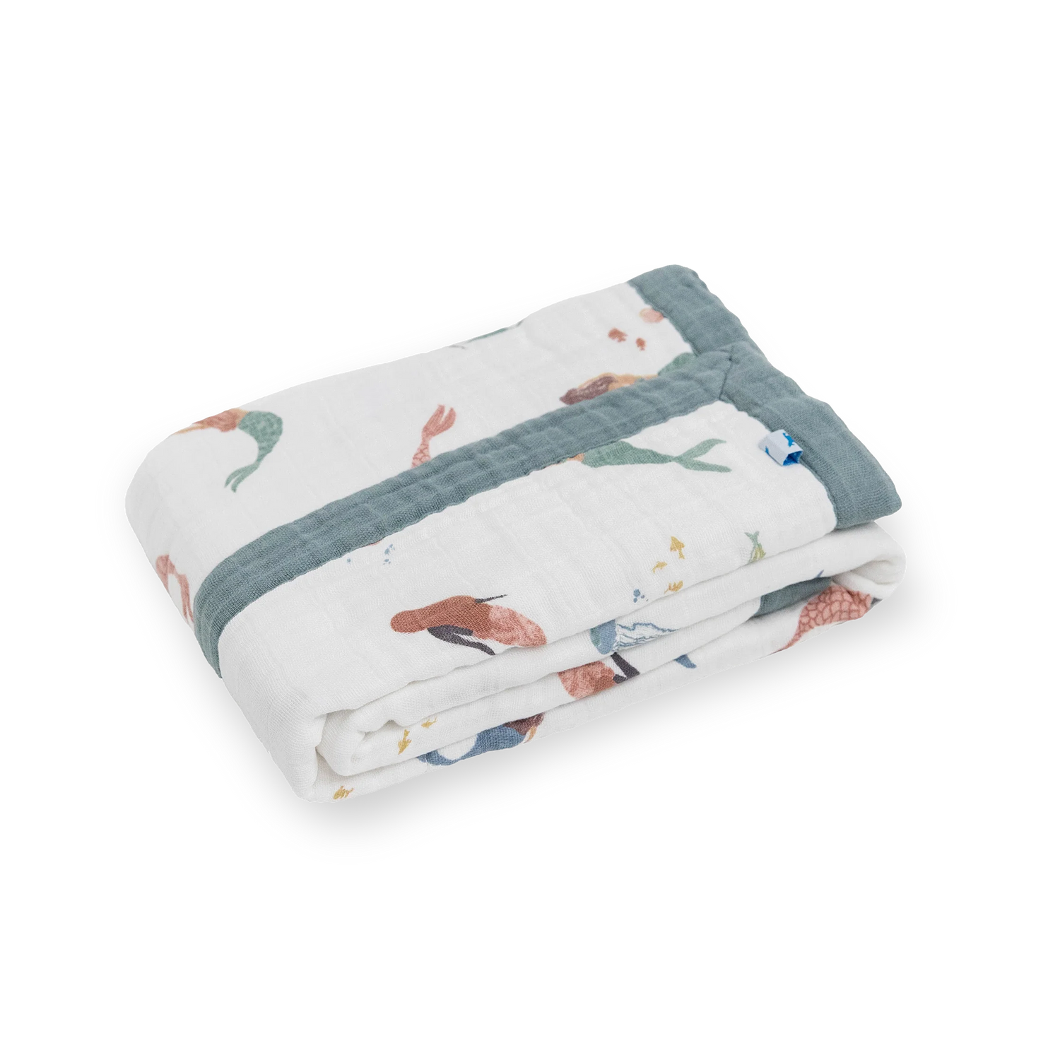 Little Unicorn Cotton Muslin Baby Quilt - Mermaids