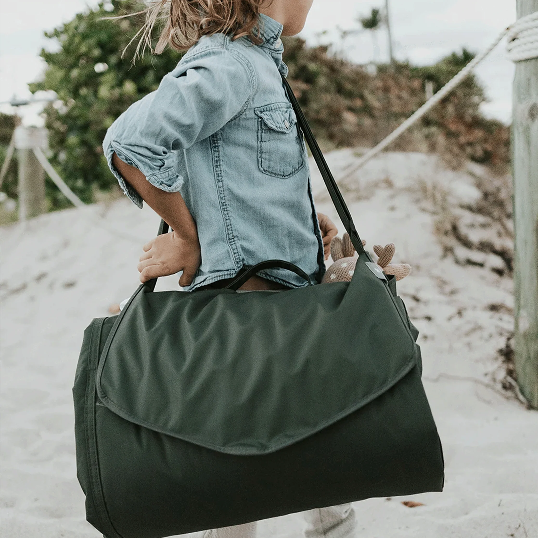 Little Unicorn Outdoor Blanket - Tropical Leaf