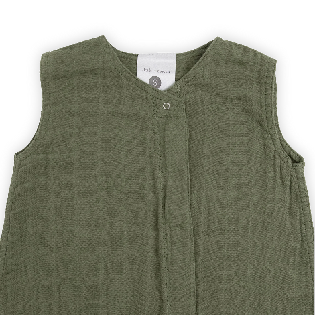 Little Unicorn Cotton Muslin Sleep Bag - Fern