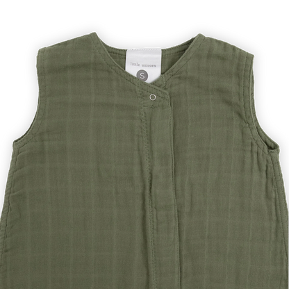 Little Unicorn Cotton Muslin Sleep Bag - Fern