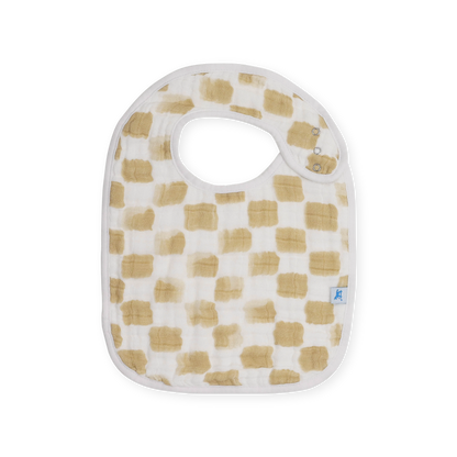 Little Unicorn Cotton Muslin classic Bib 3 Pack - Adobe Checker