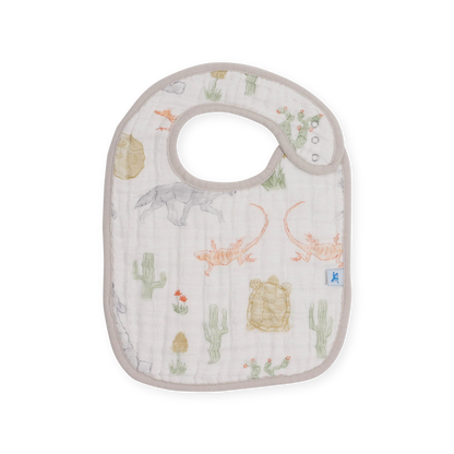 Little Unicorn Cotton Muslin classic Bib 3 Pack - Adobe Checker