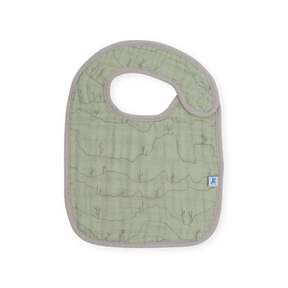 Little Unicorn Cotton Muslin classic Bib 3 Pack - Adobe Checker