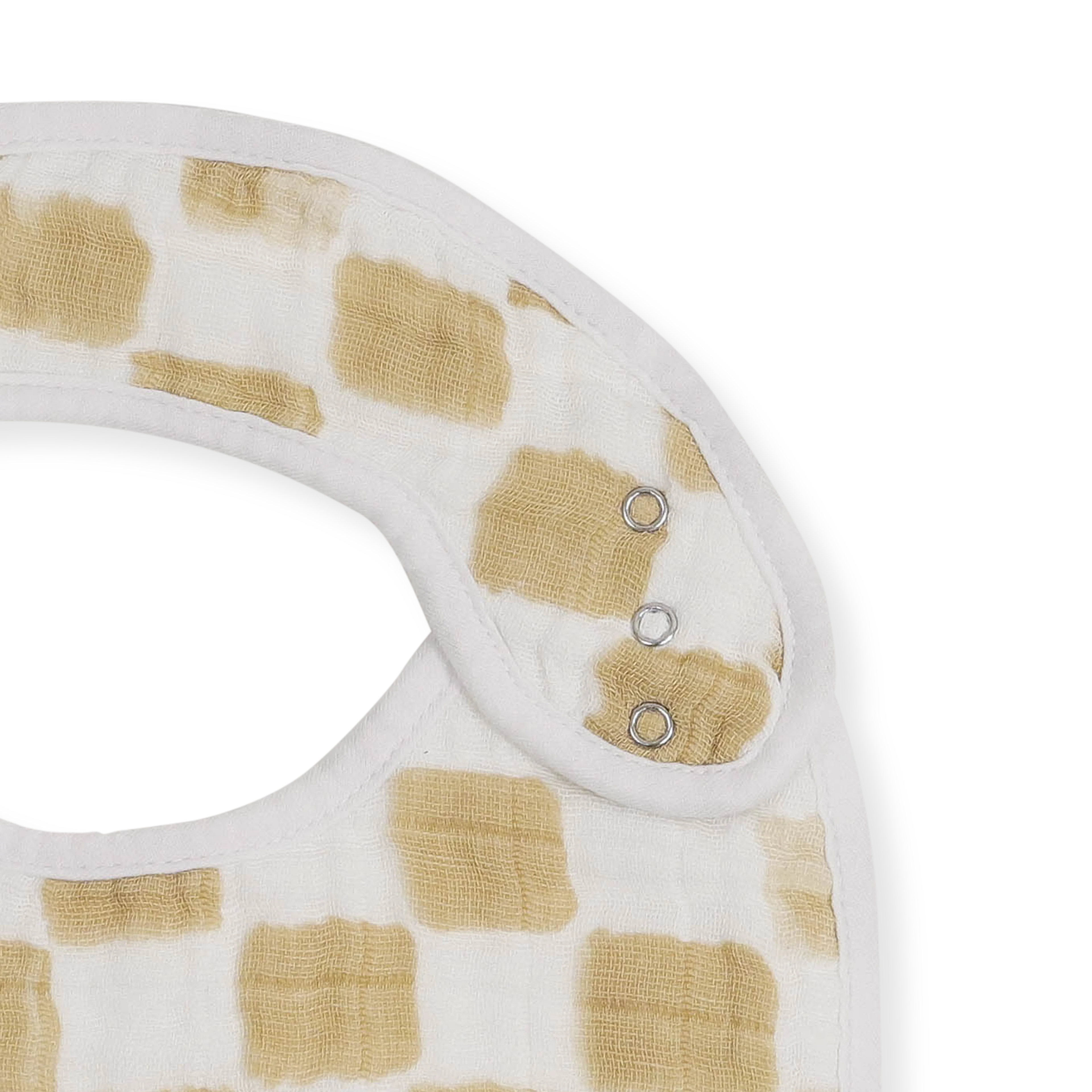 Little Unicorn Cotton Muslin classic Bib 3 Pack - Adobe Checker