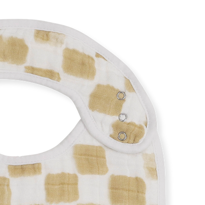 Little Unicorn Cotton Muslin classic Bib 3 Pack - Adobe Checker