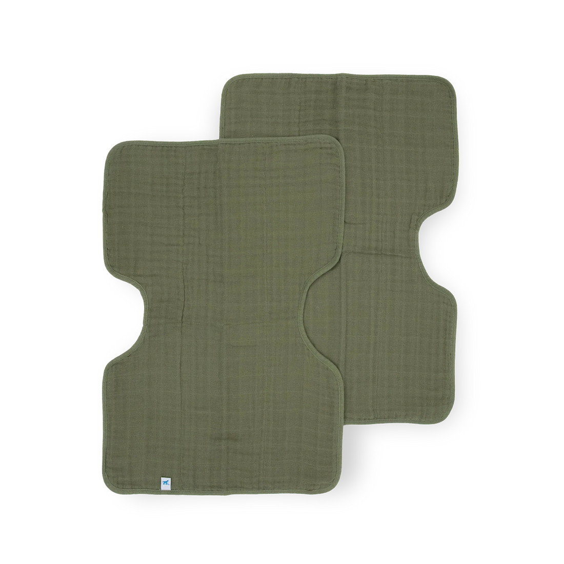 Little Unicorn Cotton Muslin Burp Cloth 2 Pack - Fern