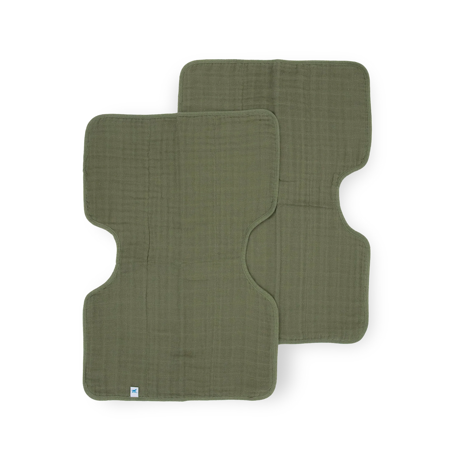 Little Unicorn Cotton Muslin Burp Cloth 2 Pack - Fern