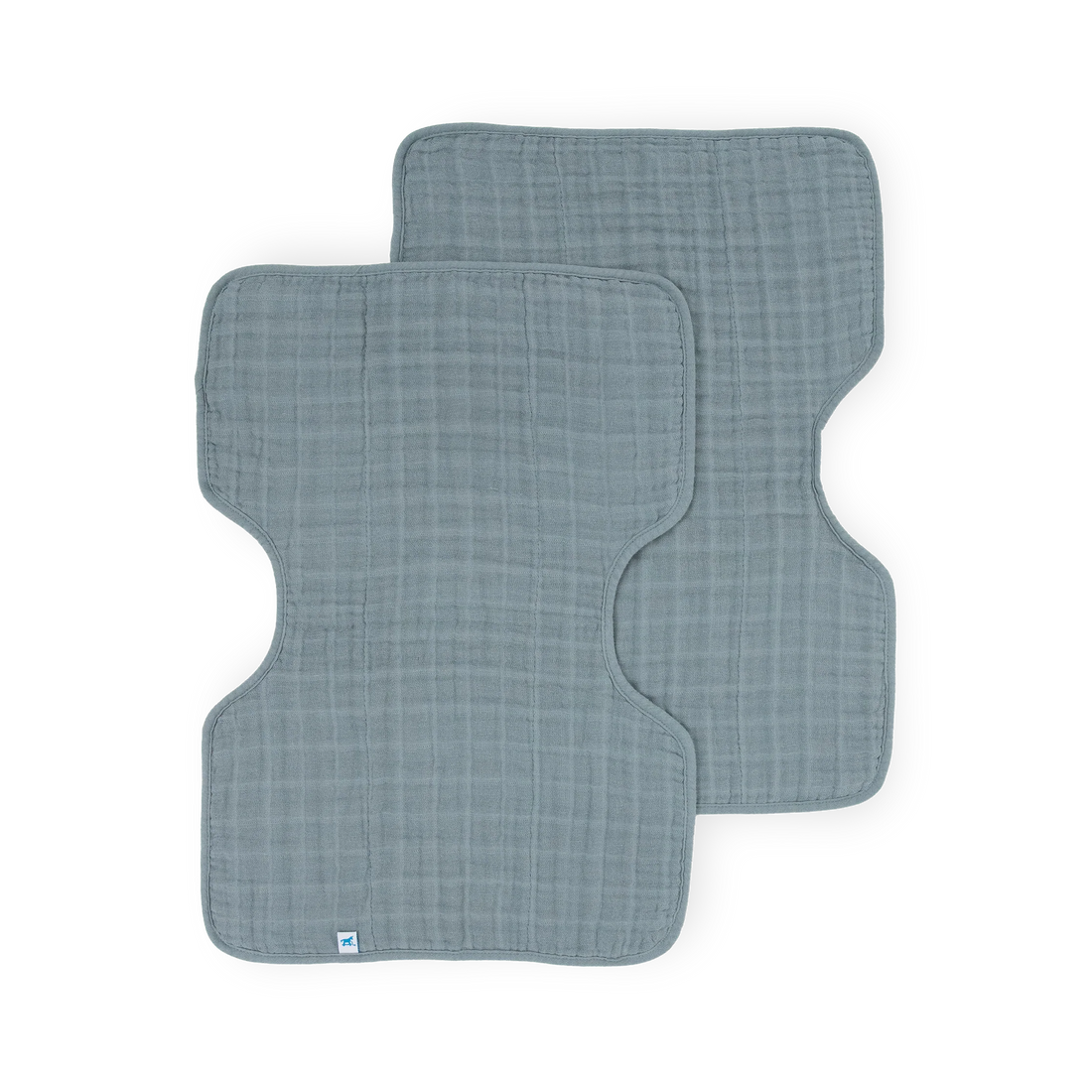 Little Unicorn Cotton Muslin Burp Cloth 2 Pack - Sea