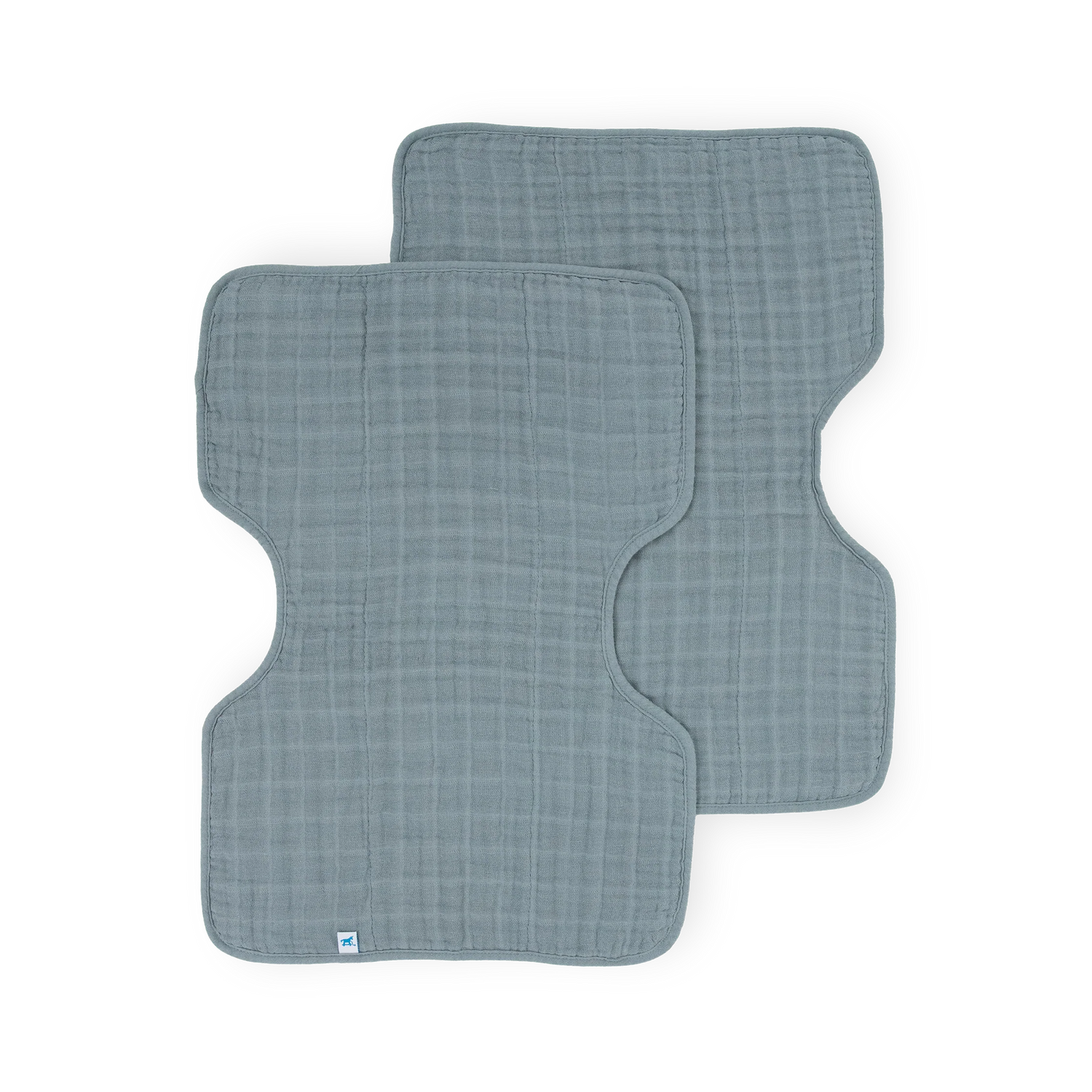 Little Unicorn Cotton Muslin Burp Cloth 2 Pack - Sea