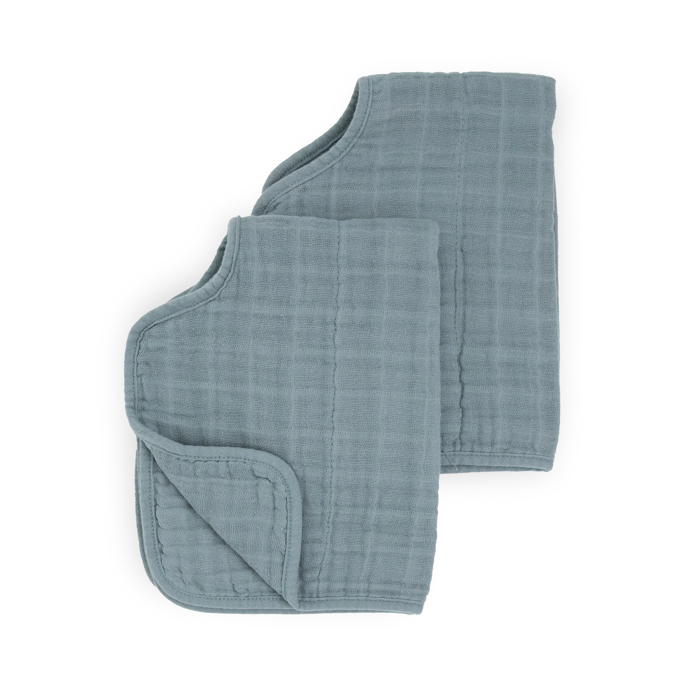 Little Unicorn Cotton Muslin Burp Cloth 2 Pack - Sea