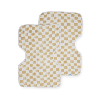 Little Unicorn Cotton Muslin Burp Cloth 2 Pack - Adobe Checker