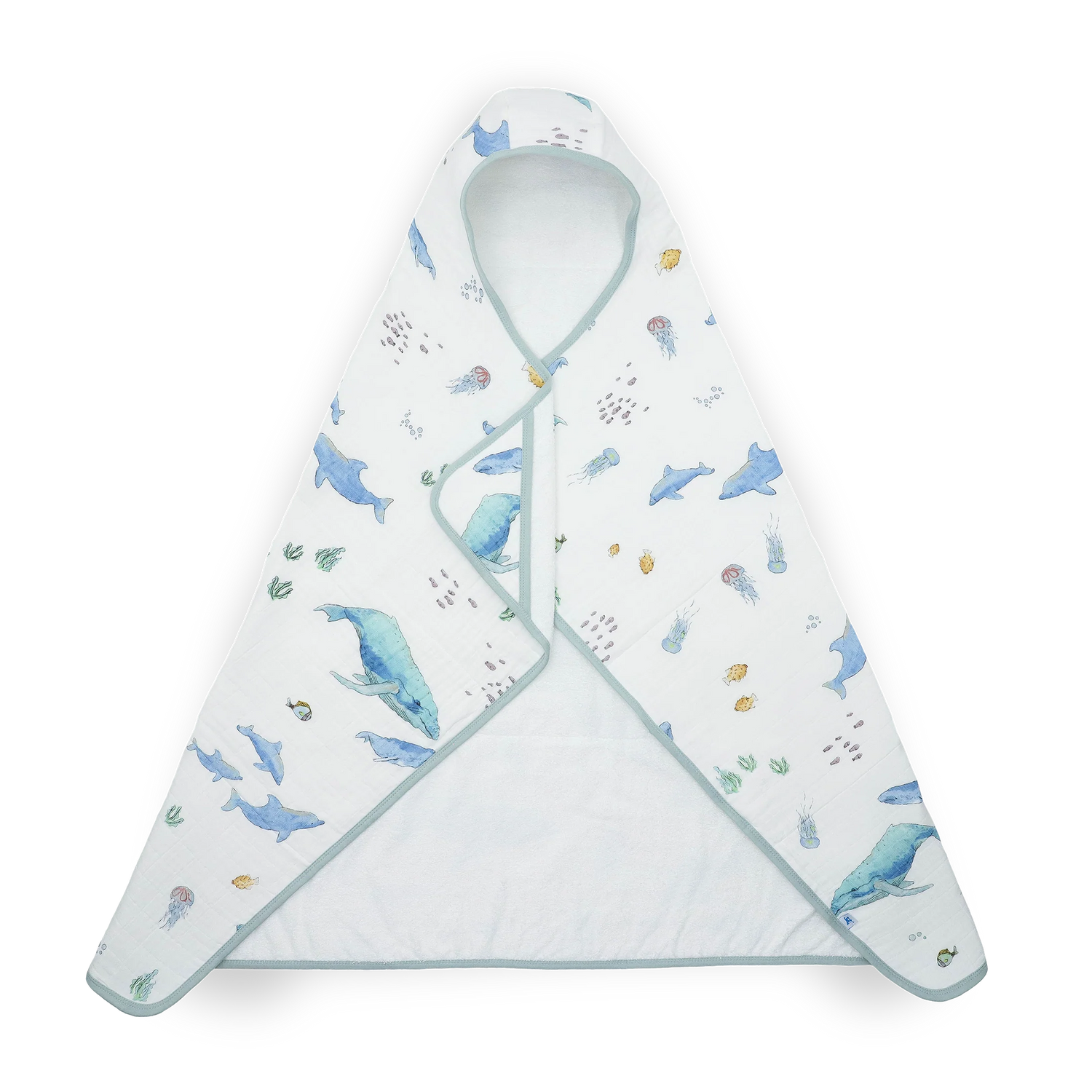 Little Unicorn Toddler Hooded Towel - Whales