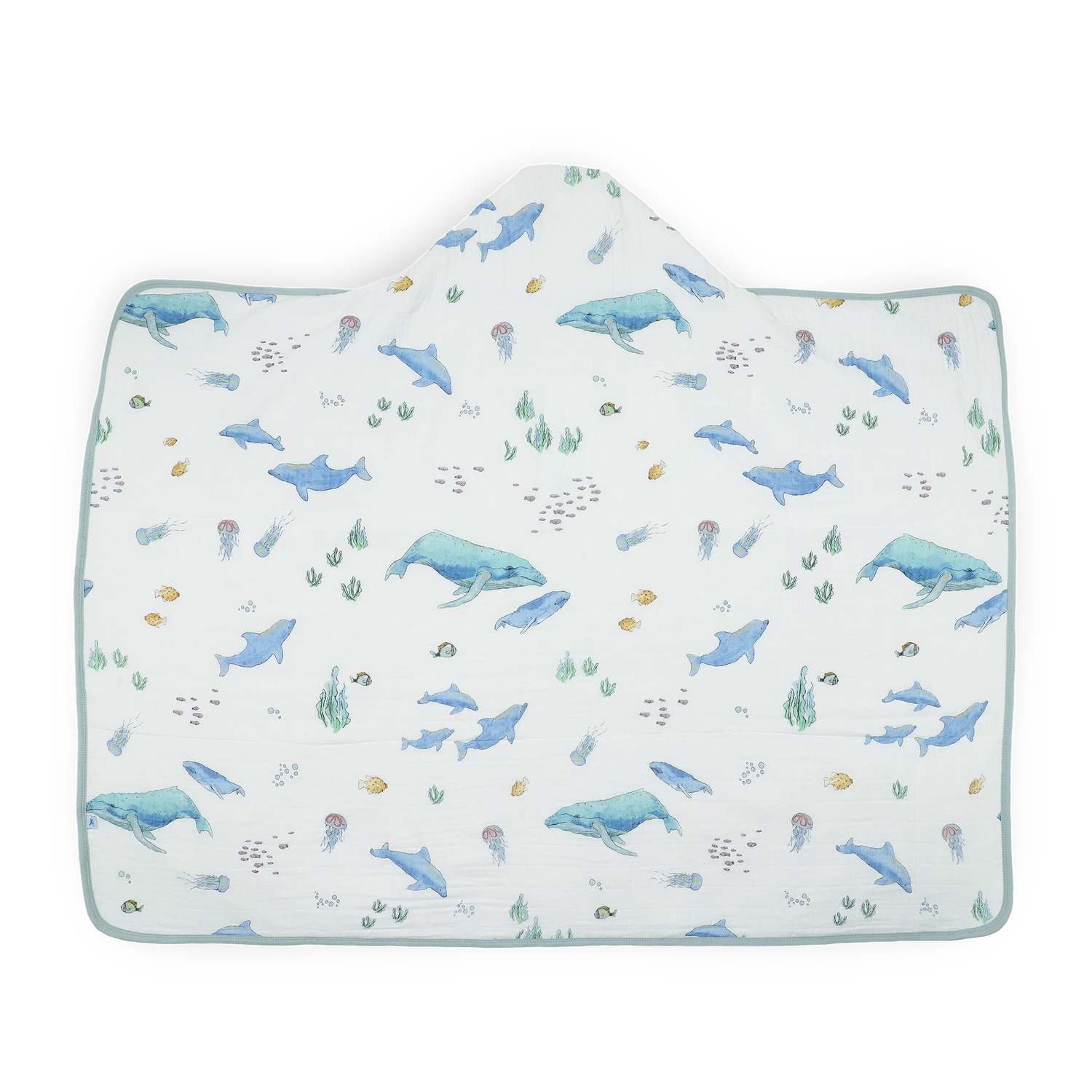 Little Unicorn Toddler Hooded Towel - Whales