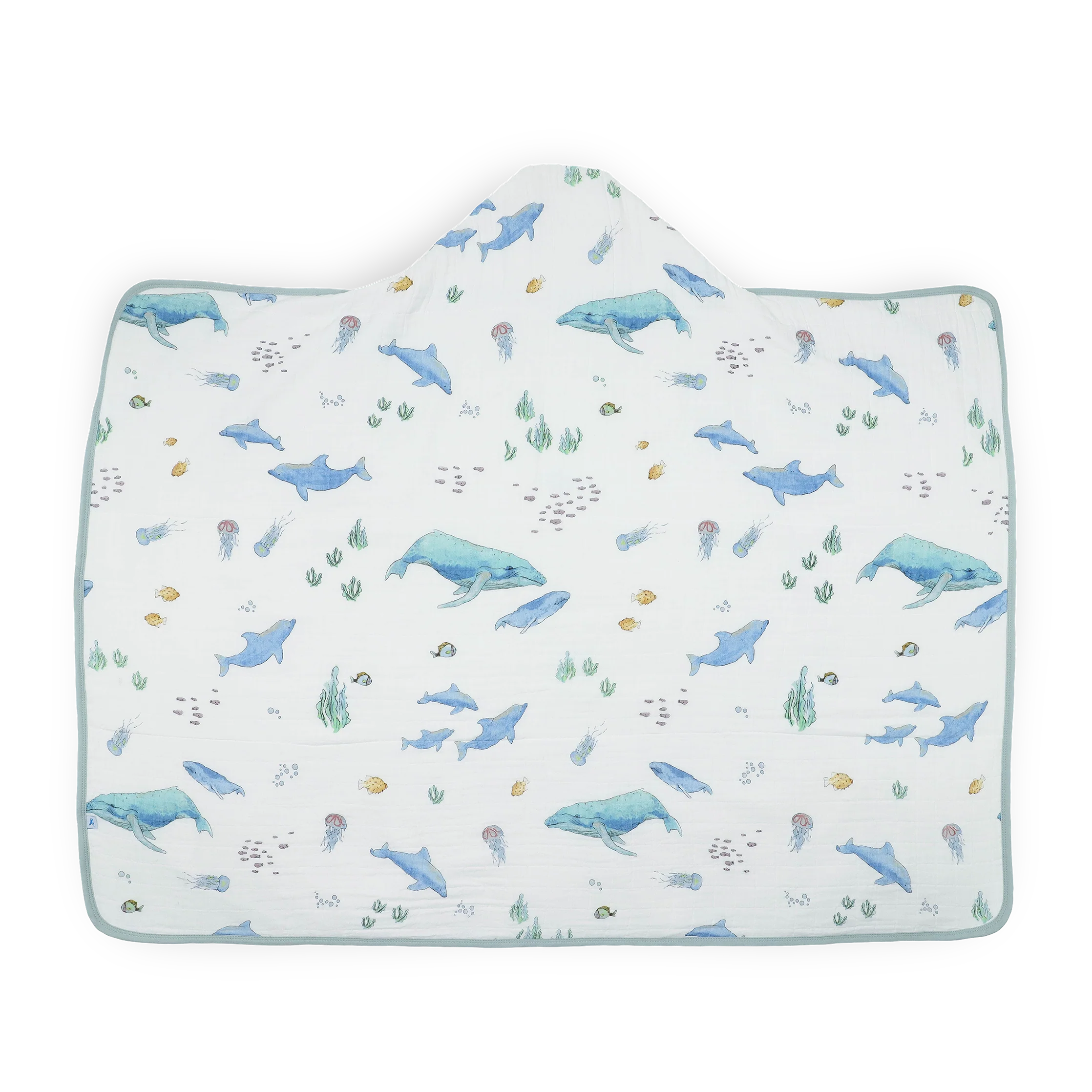 Little Unicorn Toddler Hooded Towel - Whales