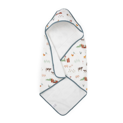 Little Unicorn Infant Hooded Towel - Farmyard