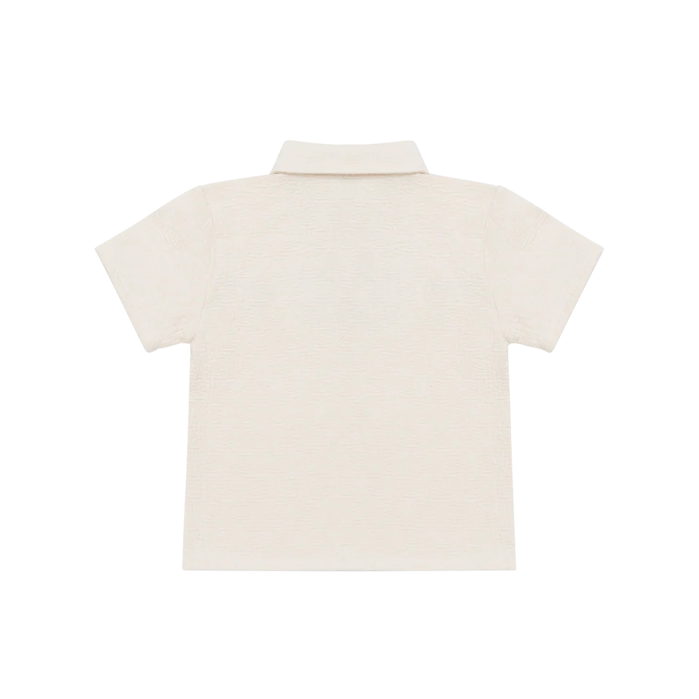 Donsje Wouti Shirt Palm Tree - Warm White