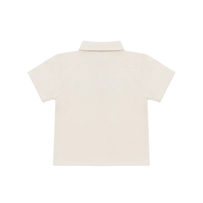 Donsje Wouti Shirt Palm Tree - Warm White