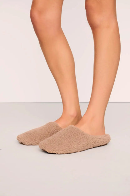 Eberjey Sherpa Slipper - Warm Taupe