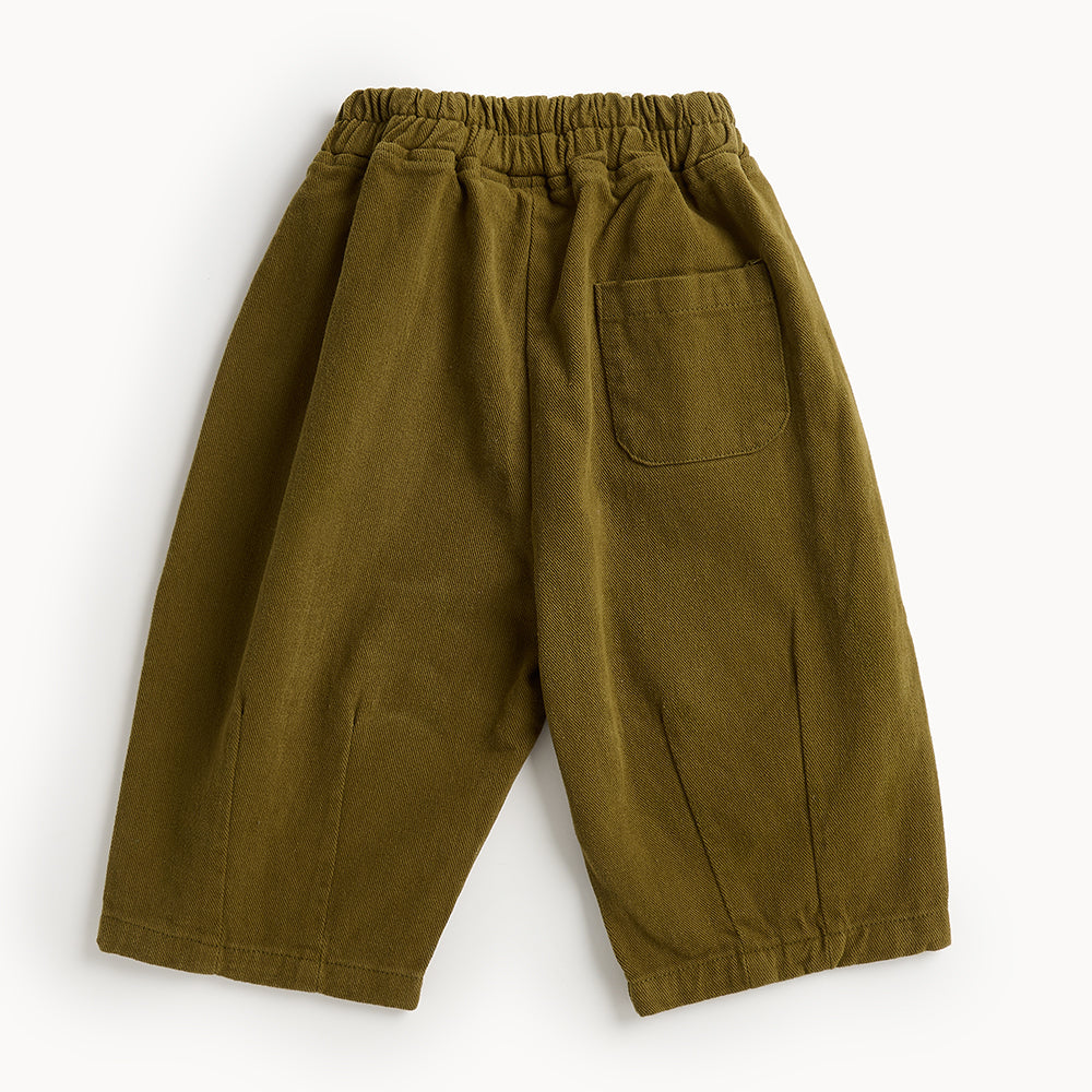 Bonnie Mob Ziggy Barrel Leg Trouser - Olive Stars