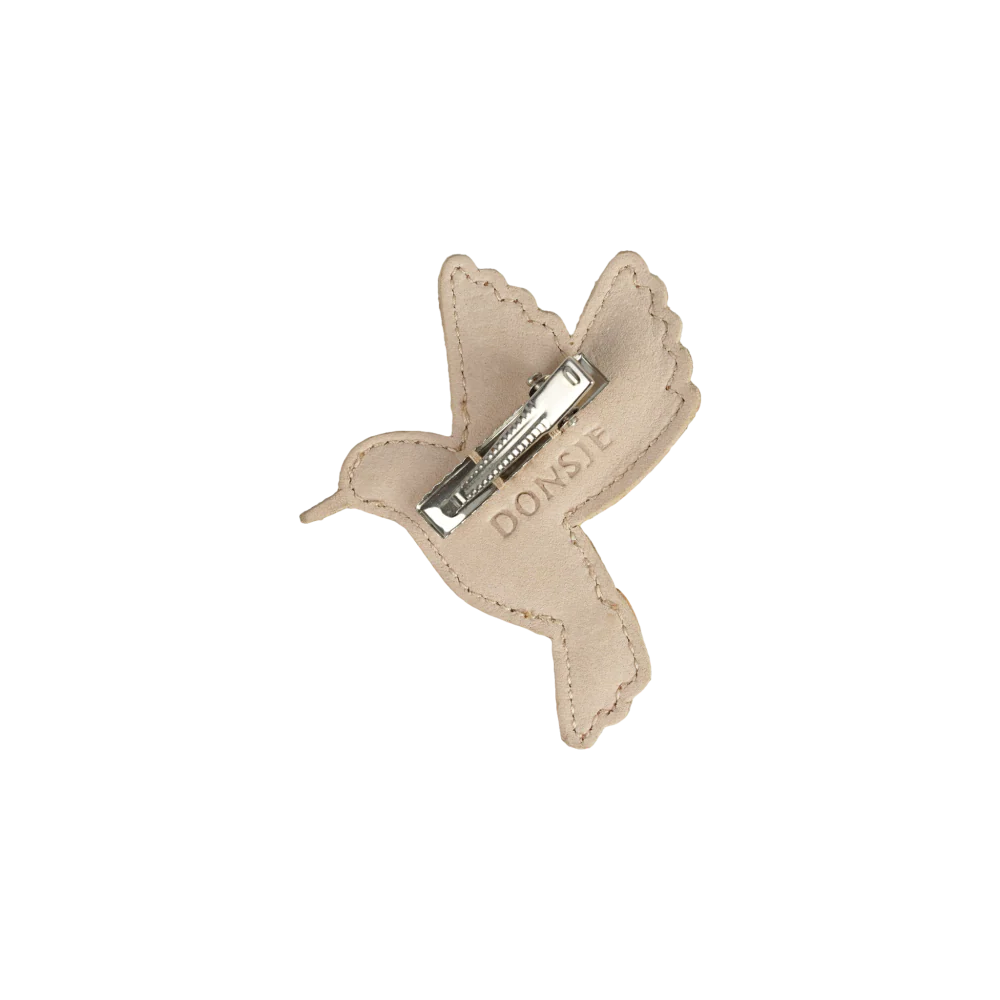 Donsje Zaza Sky Hairclip Hummingbird - Clay Metallic Leather