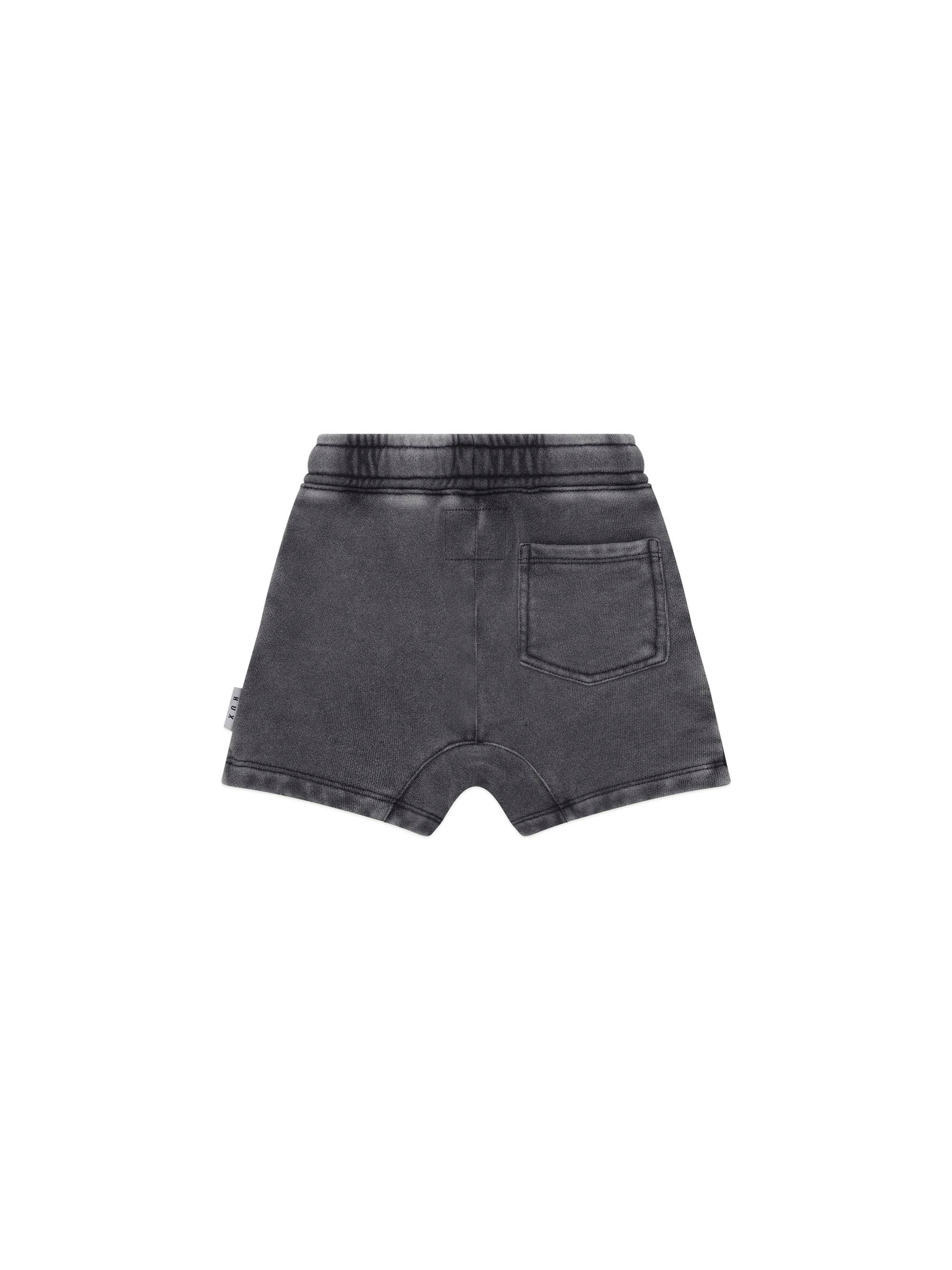 Huxbaby Washed Black Slouch Short - Washed Black