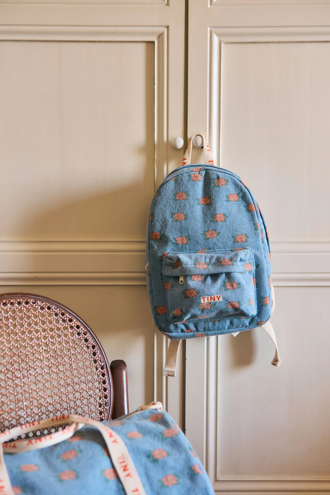 Tiny Cottons Camelias Backpack - Denim Blue