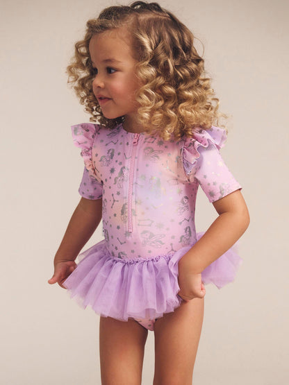 Huxbaby Cosmic Unicorn Ballet Swimsuit - Multi