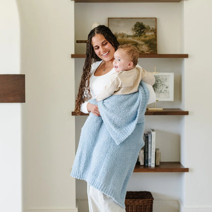Saranoni Bamboni Receiving Blankets - Light Blue