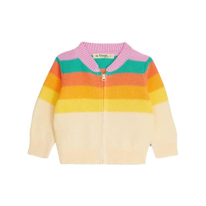 Bonnie Mob Barnacle Stripe Cardigan - Pink Rainbow