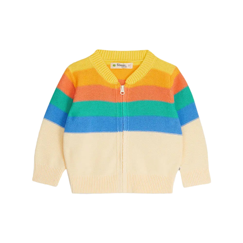Bonnie Mob Barnacle Stripe Cardigan - Rainbow