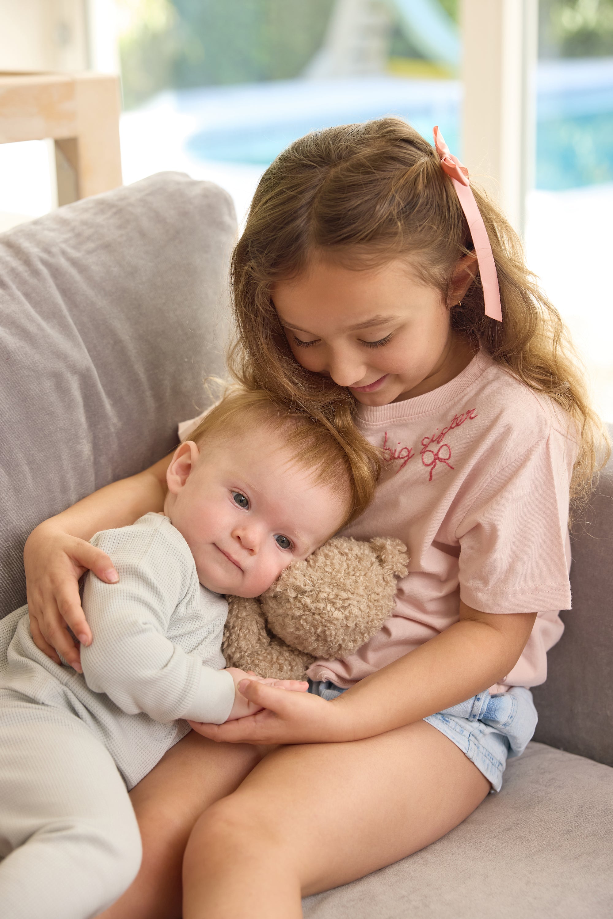 Sweet Olive Street Big Sister Tee - Blush