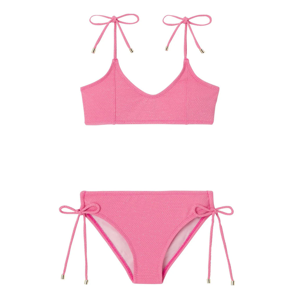 Lison Bahamas Two Pieces Swimsuit - Pink Lurex