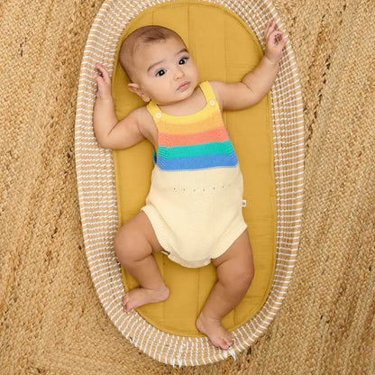 Bonnie Mob Bubble Stripe Romper - Rainbow
