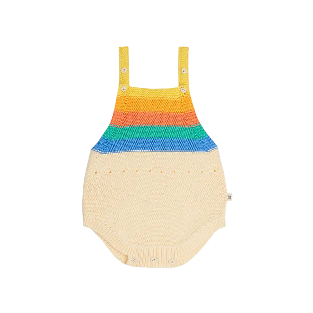 Bonnie Mob Bubble Stripe Romper - Rainbow