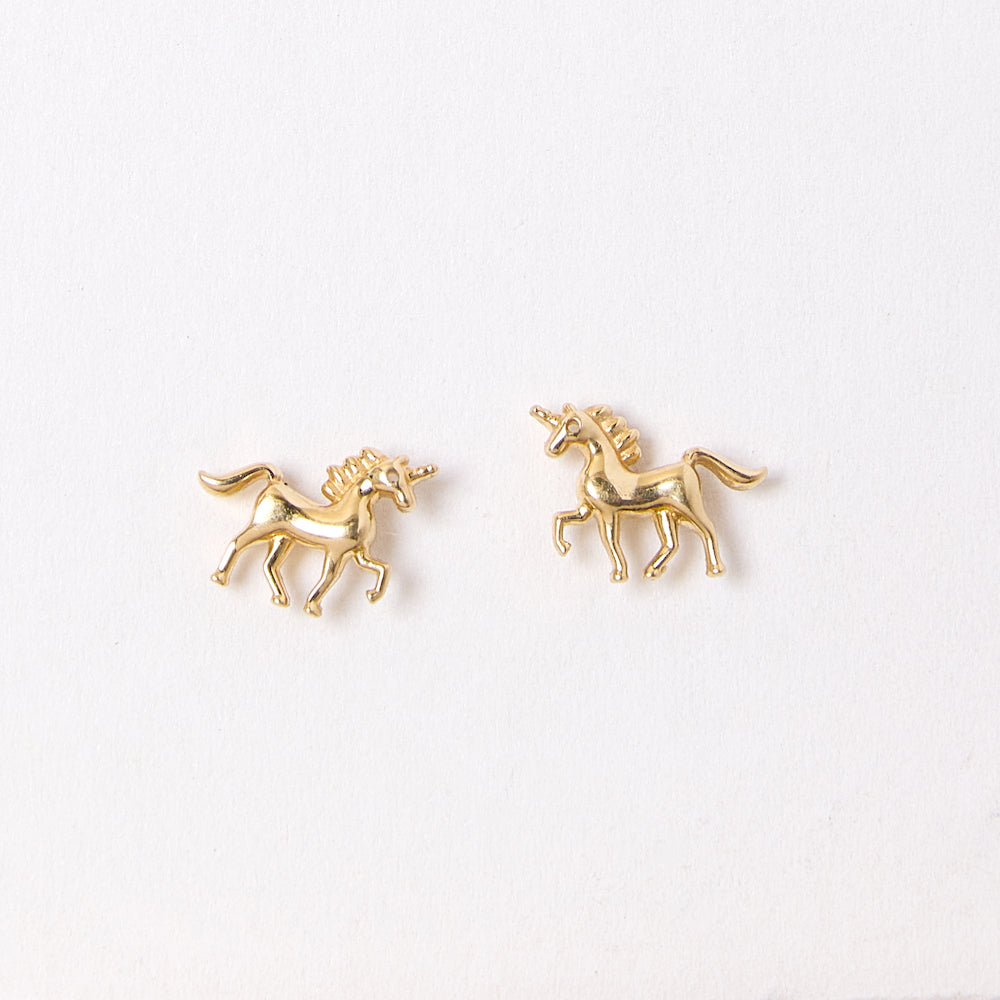 Dalbit NYC Unicorn Studs - 14k solid gold