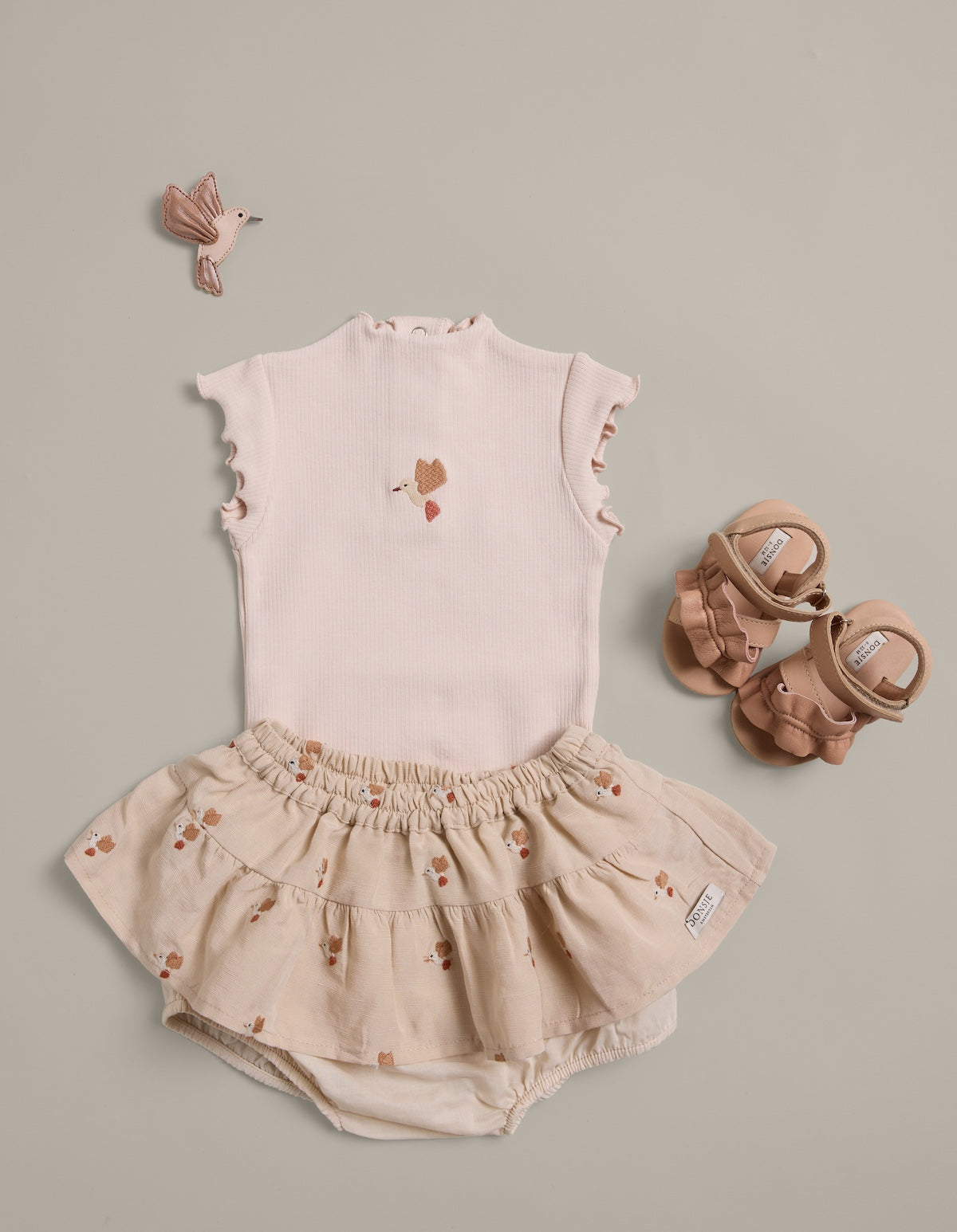 Donsje Nadifa Bodysuit Hummingbirds - Misty Rose