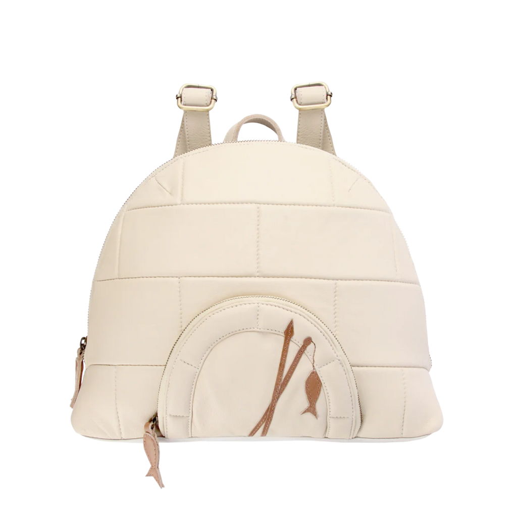 Donsje Kimo Schoolbag | Iglo | Cream Leather