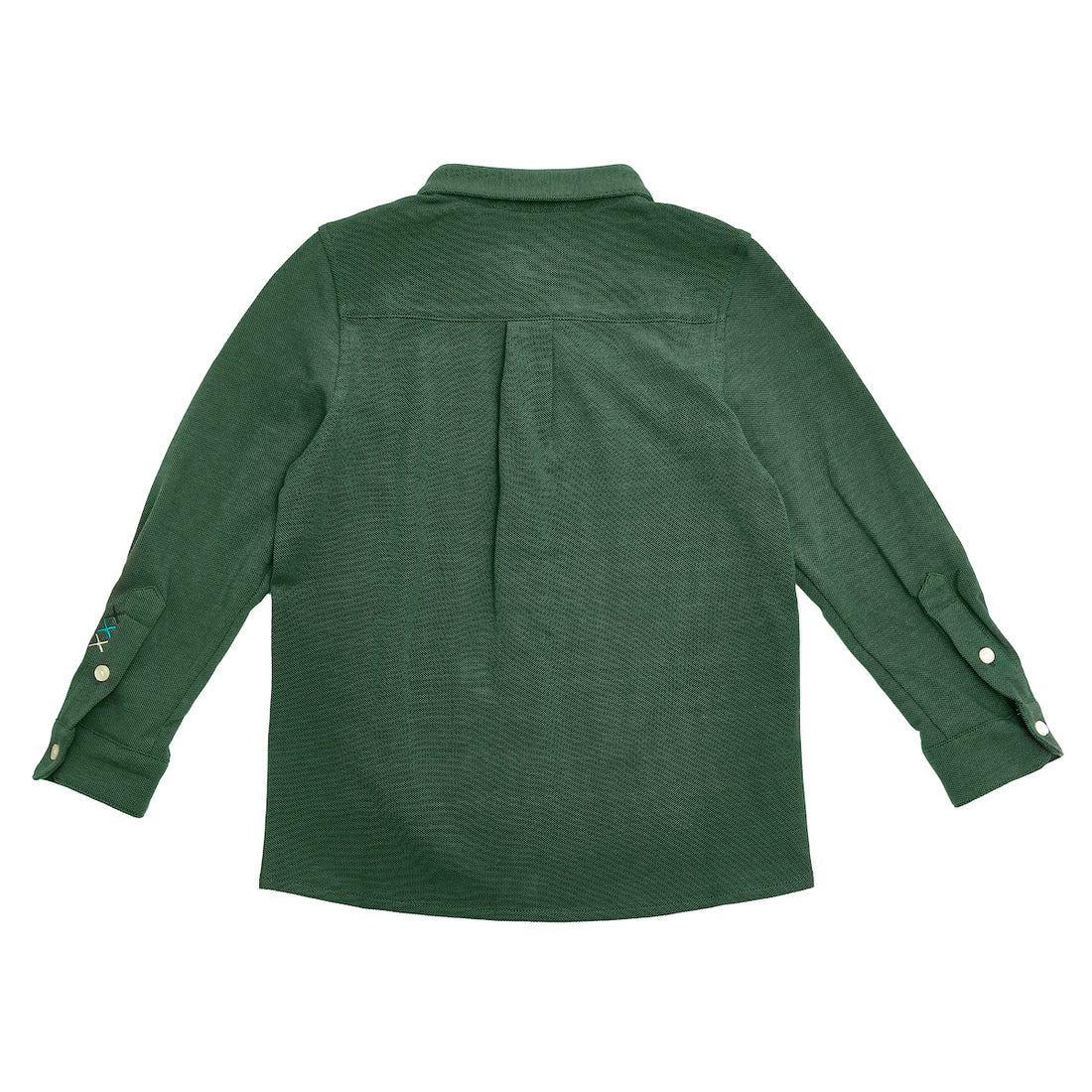 Scotch & Soda Boys Pique Shirt - Forest Green