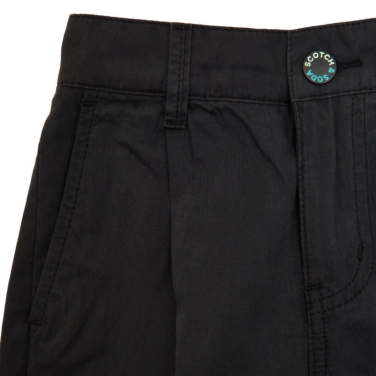 Scotch &amp; Soda Boys Loose Tapered Fit Cotton Chino - Antra