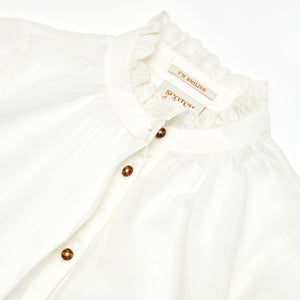 Scotch & Soda Girls Long Sleeved Shirt - Off White