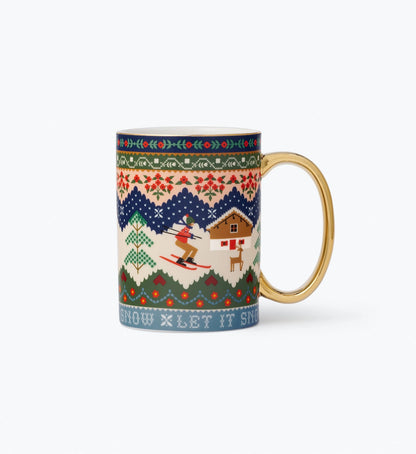 Rifle Paper Co. Porcelain Mug - Ski Chalet