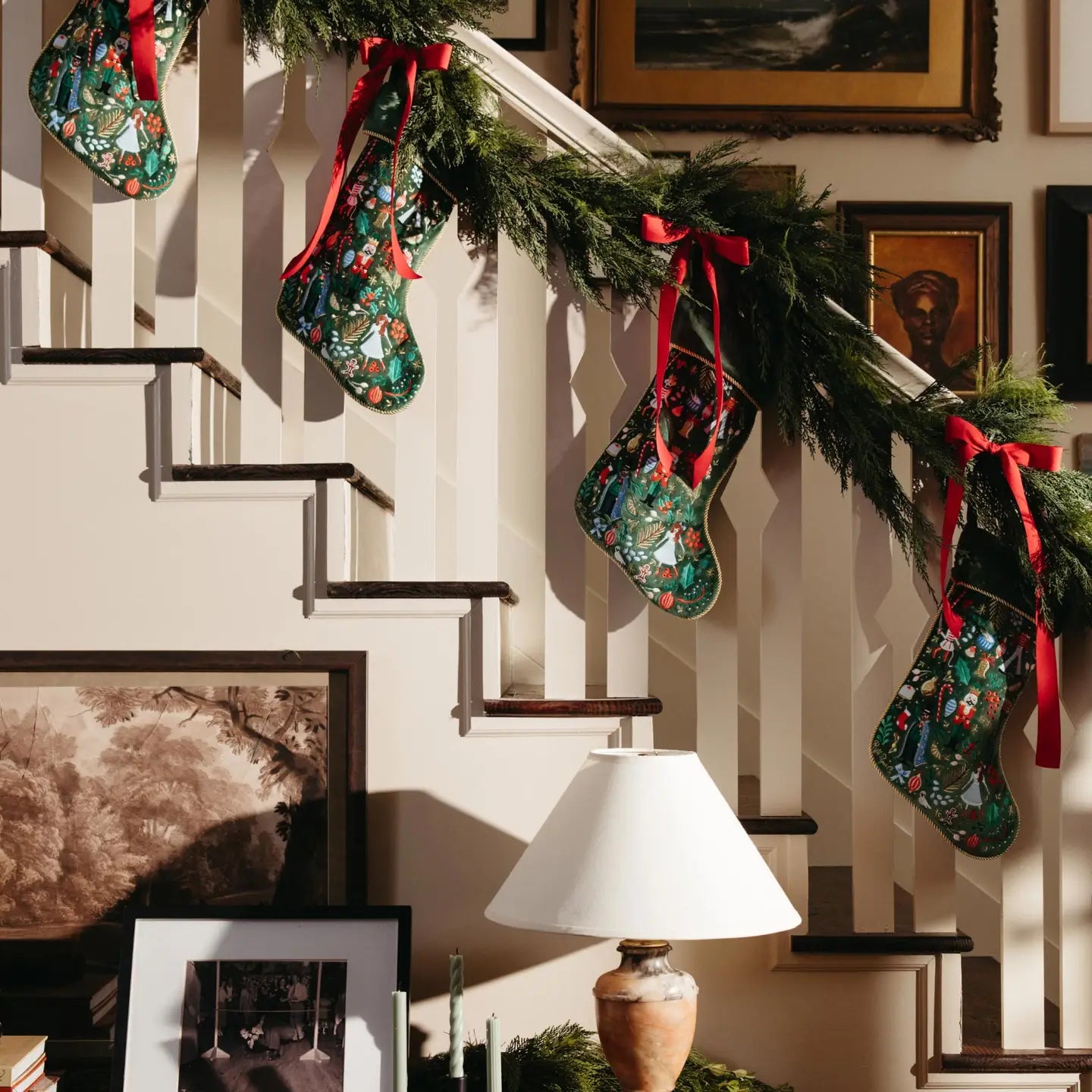 Rifle Paper Co. Nutcracker Embroidered Stocking